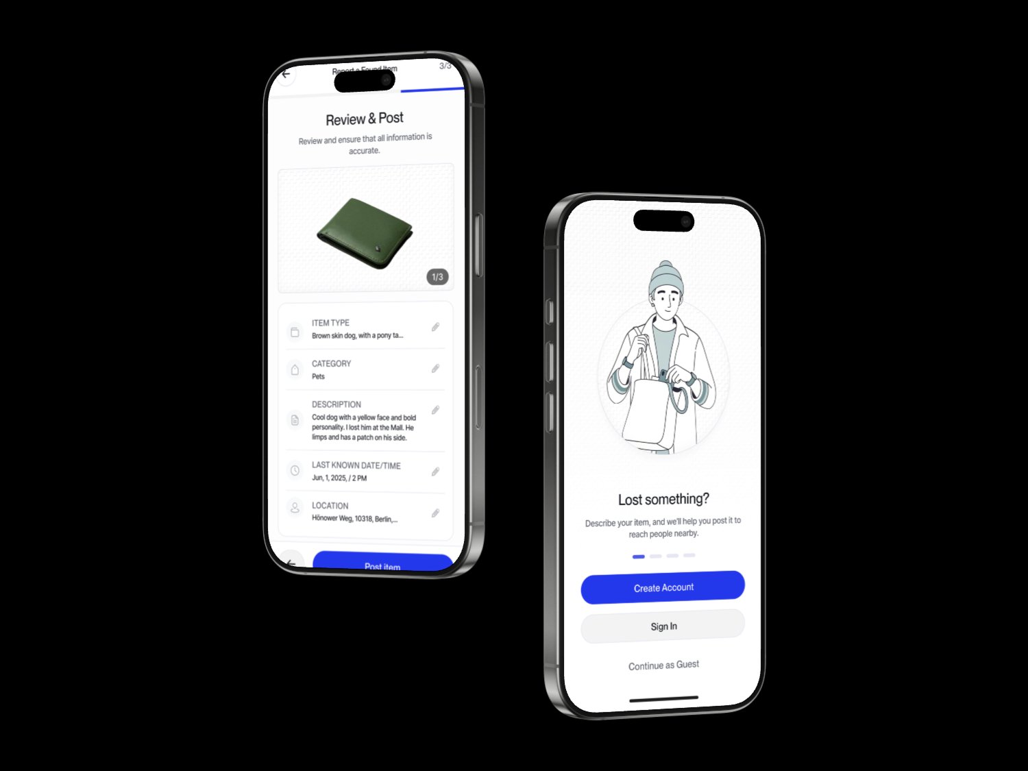 Renuir onboarding and the report flow